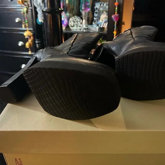 A.S.98 Vale Heeled Boots NIB🖤💋🖤 - Picture 2 of 8